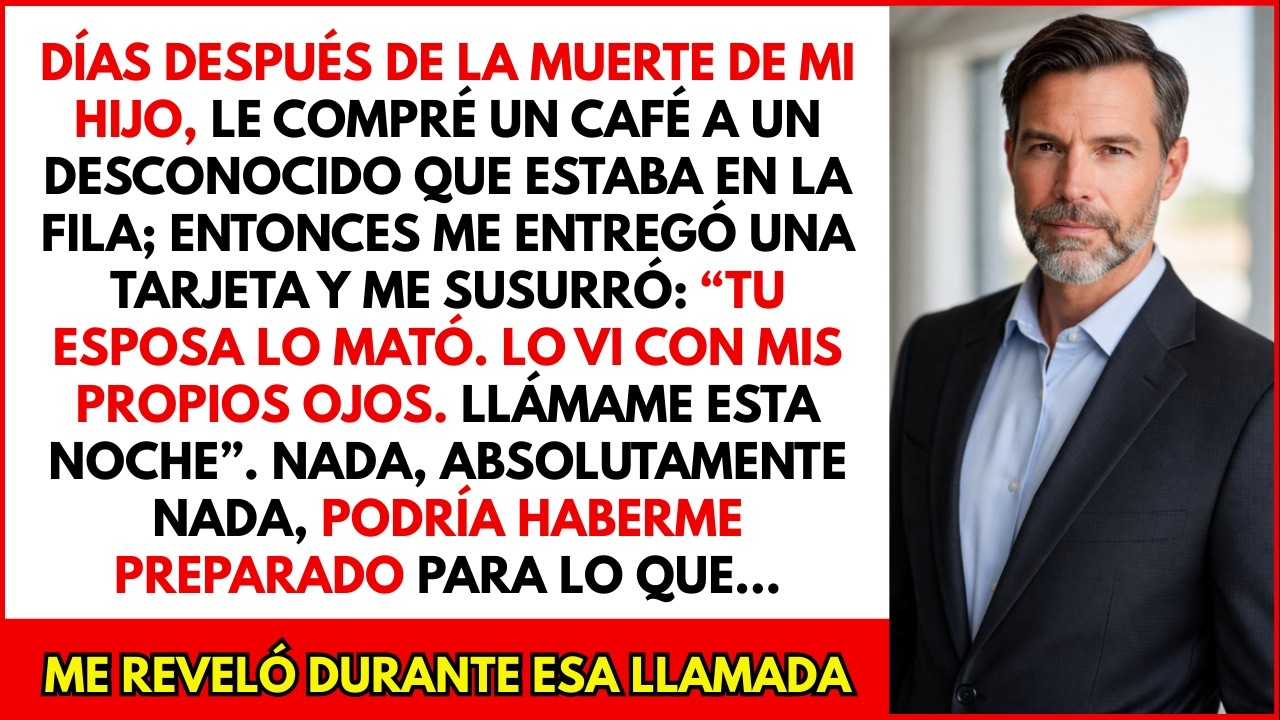 Compró un café para un desconocido tras la muerte de su hijo… lo que él susurró la dejó helada