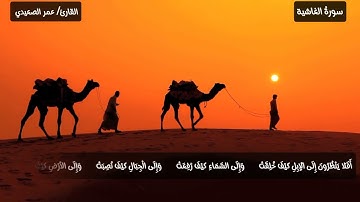 أفلا ينظرون إلى الإبل كيف خلقت .. ما تيسر من سورة الغاشية
