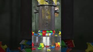 🔥 Extreme Crush Test: Rubik's Cube vs Hydraulic Press#HydraulicPress #RubiksCube #CrushTest