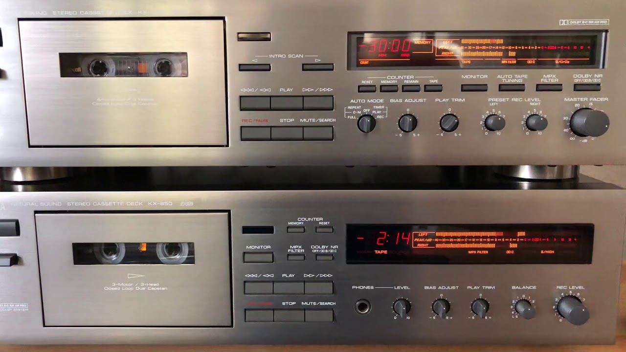 Twins Yamaha Tape Deck KX 930 & KX 650 YouTube