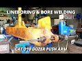 Line boring and Bore welding Caterpillar D10 Dozer push arm | Sir Meccanica WS2