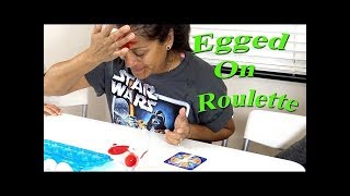 EGGED ON Egg Roulette Challenge! Super Gross and Disgusting Messy Food Surprise Family Fun Kids Game