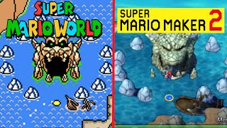 World 6 of Super Mario World REMASTERED in Super Mario Maker 2