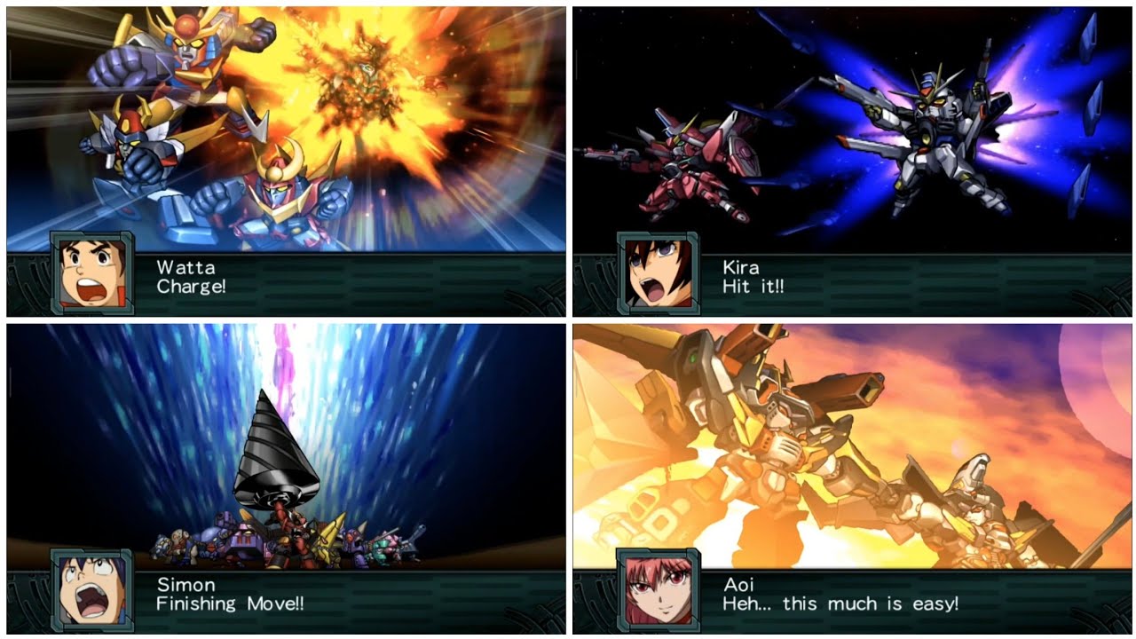 Super Robot Wars Z2.2: All Combination Attacks - YouTube