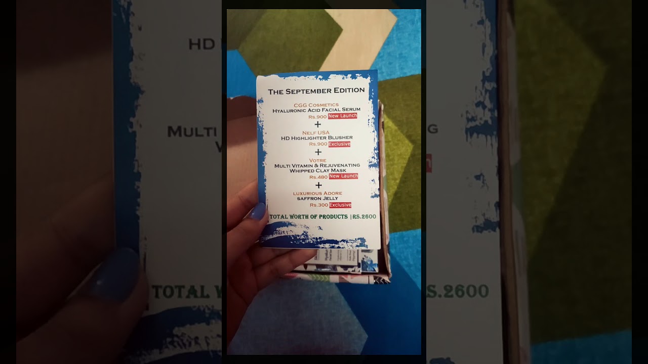 Ellish box September 2019 with Pre booking Gift  🎁