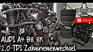 Audi A4 B8 8K | 2.0 TDI | CJCD | Zahnriemenwechsel + Wasserpumpe | Drehmomentwerte | Timing Belt