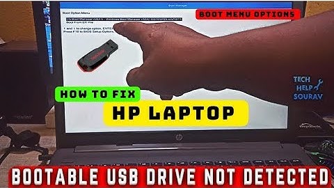 100 % solution Fix Bootable USB Drive Not Detected In HP Laptop - HP Laptop Not Booting From USB