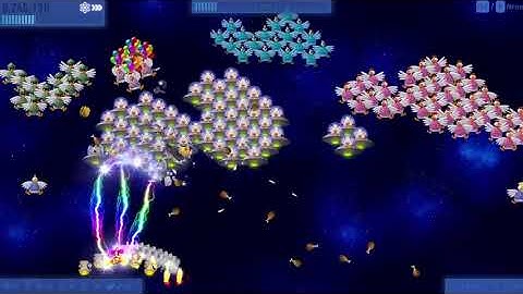 Chicken Invaders Universe egg ball rain leve 100