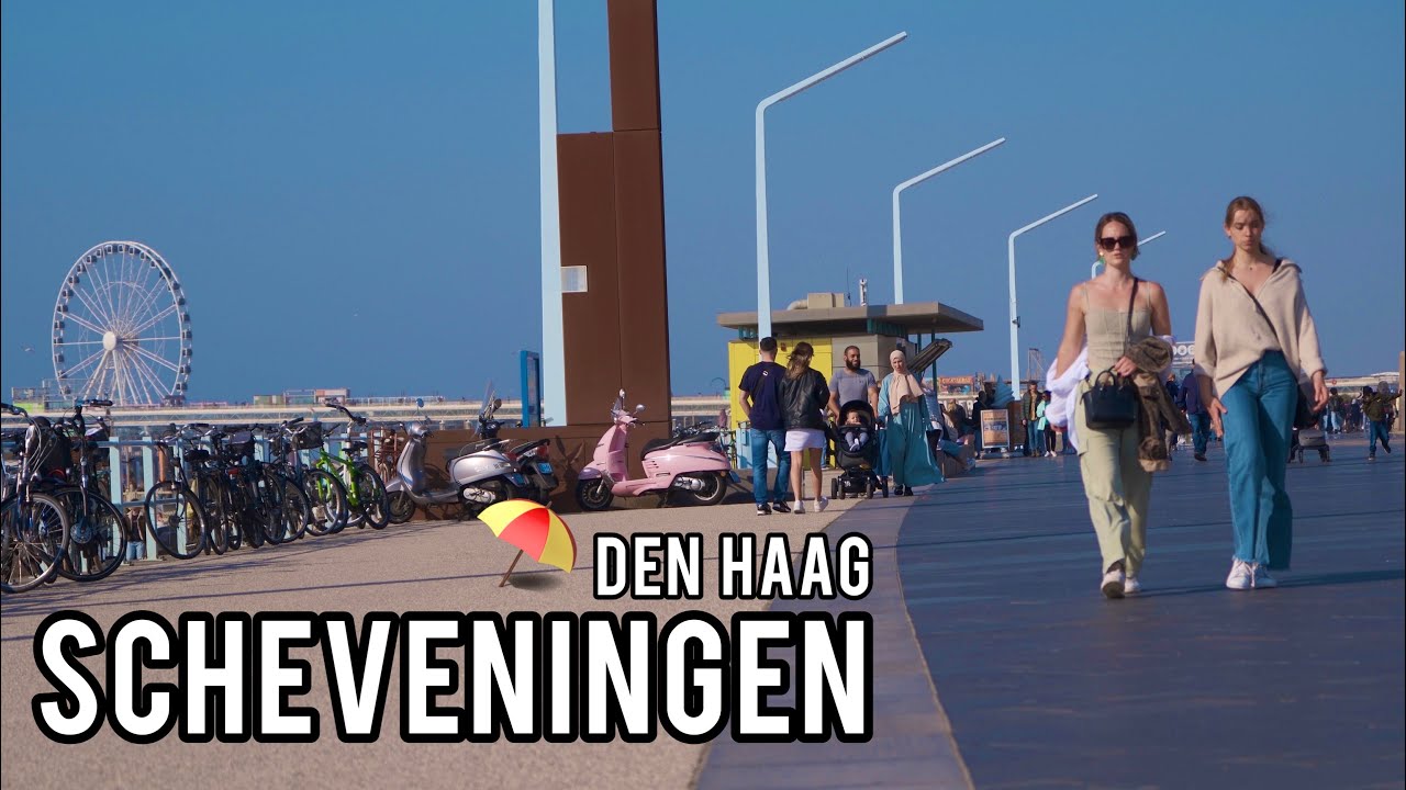 🇳🇱 Scheveningen, The Hague | Dutch Resort by the North Sea. 4K Netherlands, Den Haag Walking Tour