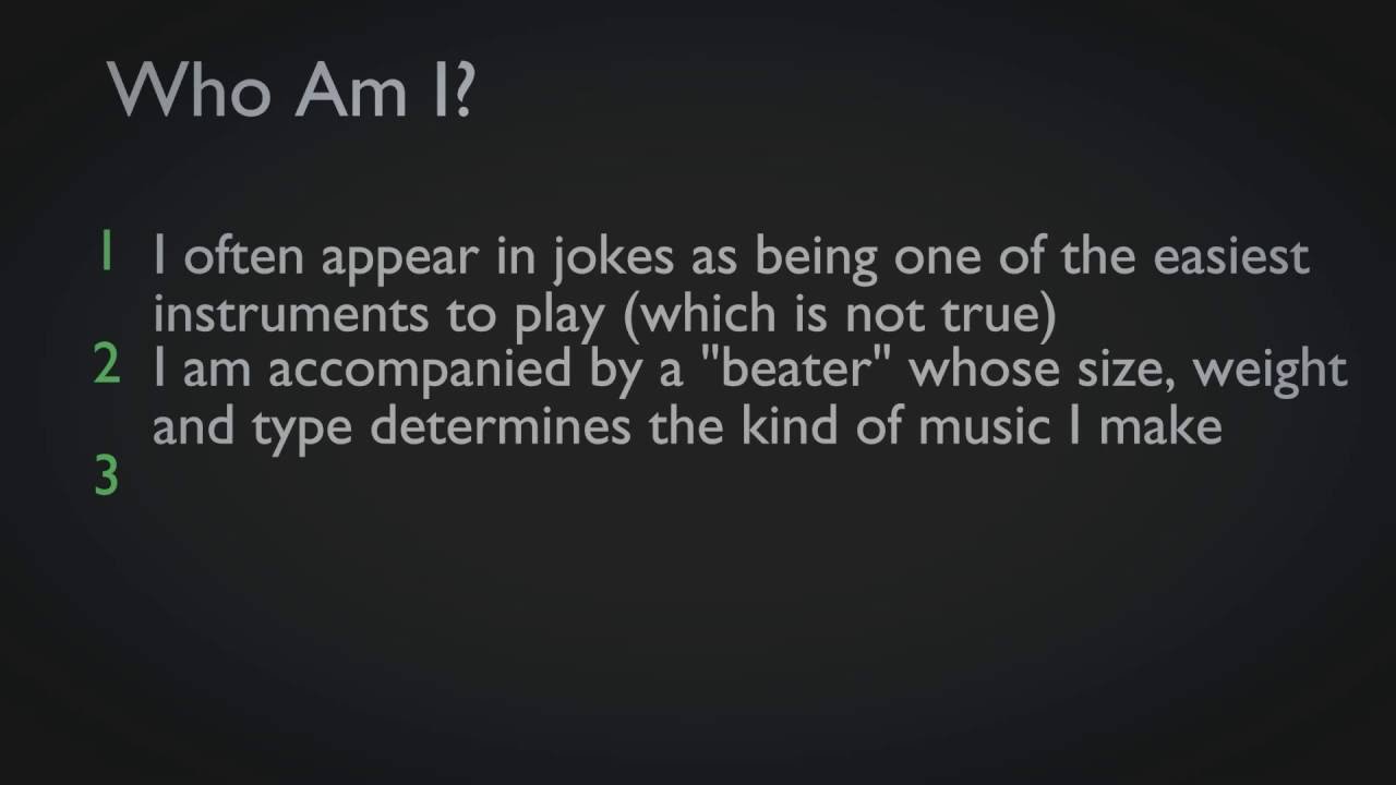 education film Who Am I - Musical Instruments - 5 - Educational Videos