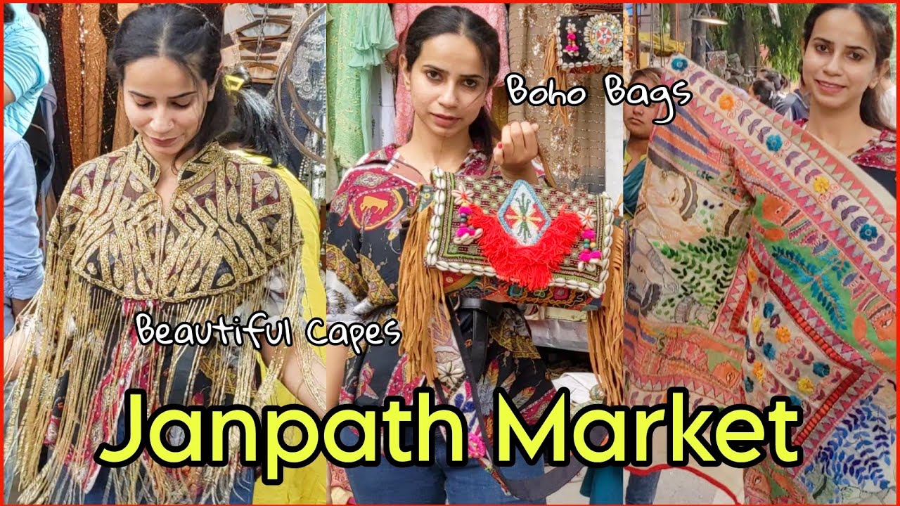 JANPATH MARKET Gujrati Lane | Don't miss this lane for best BOHO & ETHNIC FINDS