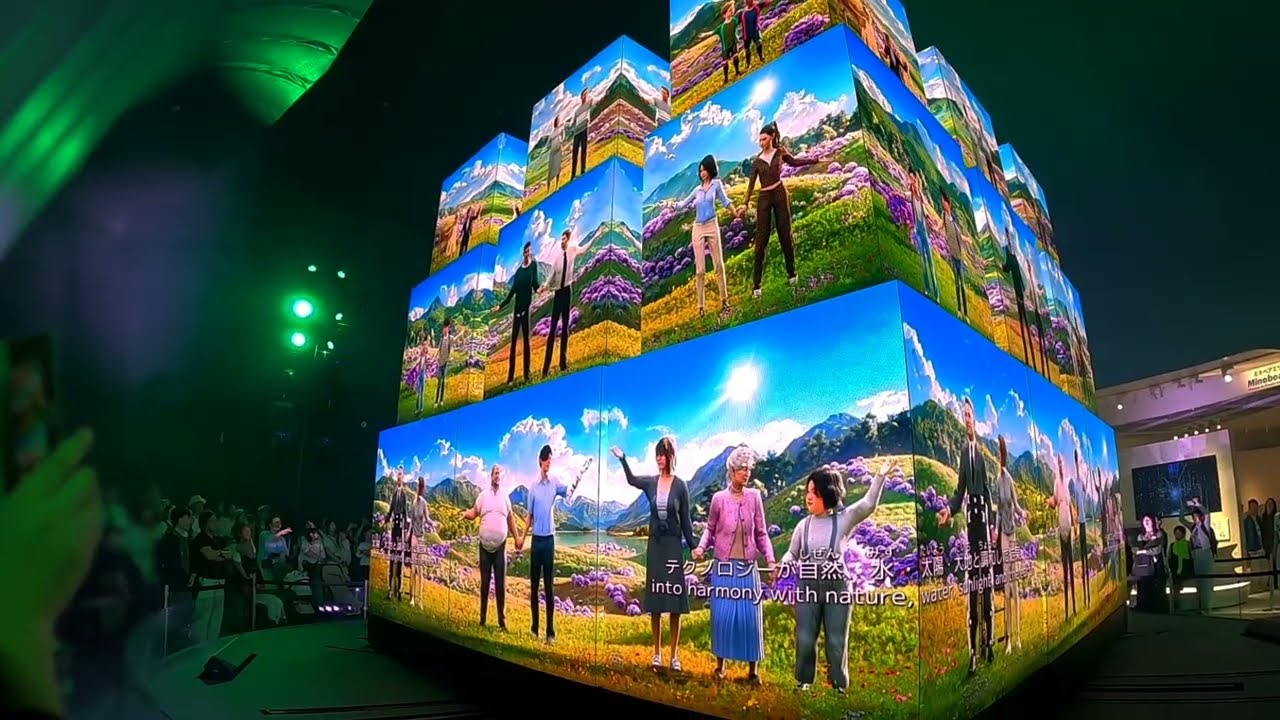 【大阪万博パソナ館】命が“光”になる瞬間｜LEDキューブ空間が描くネイチャーバース