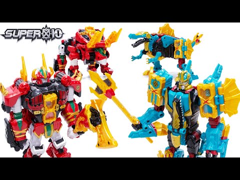 Super10 Dx Spinos TriHorn ChangeMode Beast <strong>Warrior</strong> TriCannon Transformation