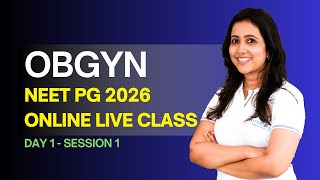 NEET PG 2026 Preparation | ObGyn Online Live Class by Dr Gayathri | High-Yield OBG Clinical Concepts