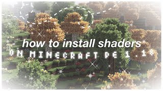 how to install shaders on minecraft pe 1.18 (iOS & Android)!☁️💞🦋 [fast & easy tutorial] screenshot 2