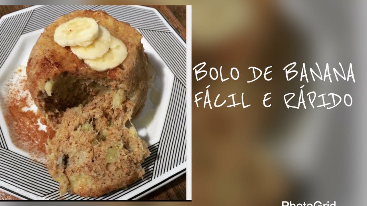 BOLINHO FIT DE BANANA COM CANELA - YouTube