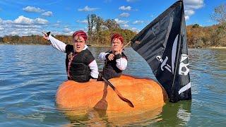 We Made A Pirate Ship Out Of A Giant Pumpkin | Ross Smith