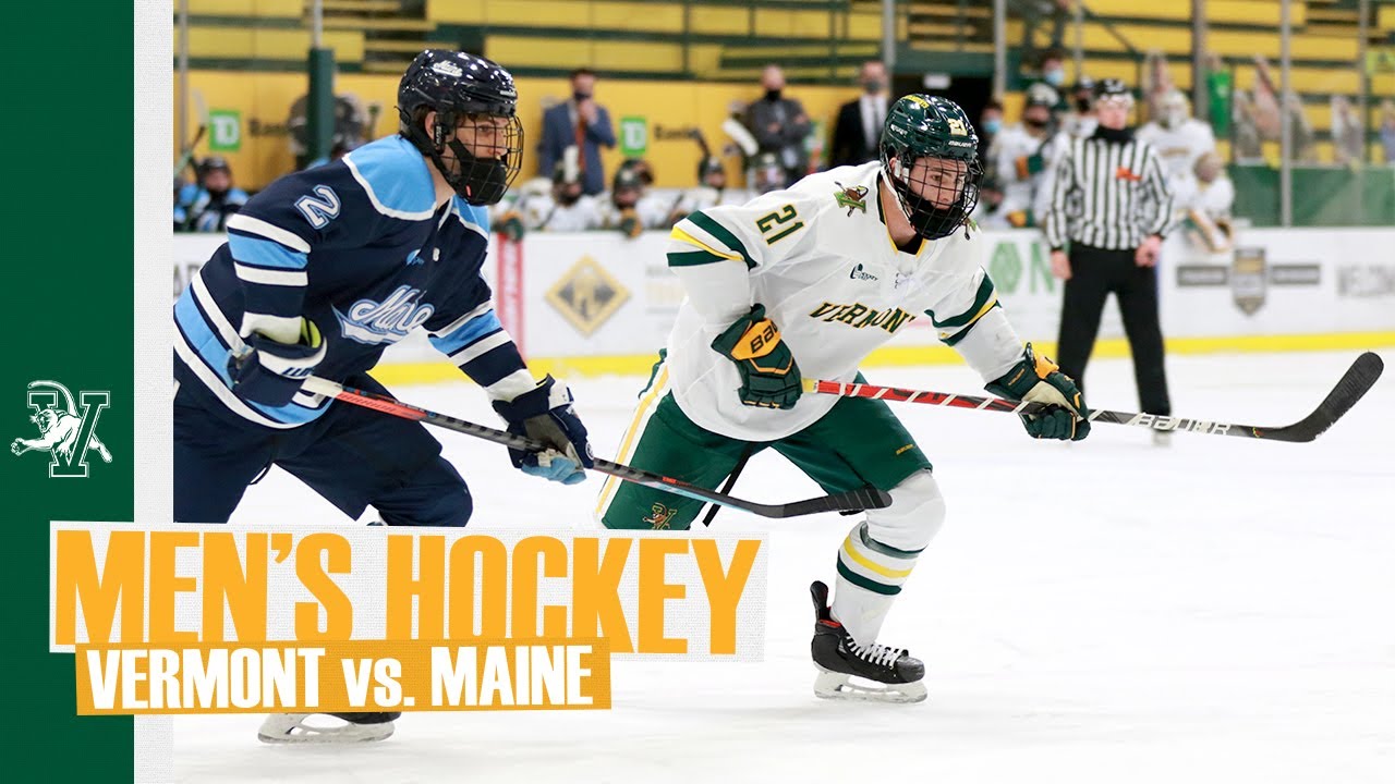 Men's Hockey Vermont vs Maine (1/8/21) YouTube