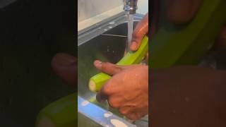 AMAZING COOKING CULTURE Cleaning GREEN BANANA shorts