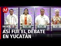 Se llevó a cabo el primer debate por la gubernatura de Yucatán