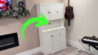 Kitchen Pantry Storage Cabinet from Amazon | Review