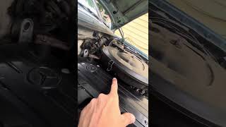 Idle adjustments 80’s Bosch k-jet system easier access than I thought. W123 W126 R107 W201 M102 M103