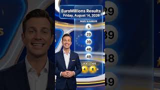 🔵 EuroMillions Winning Numbers & Lottery Results – Friday, August 14, 2026