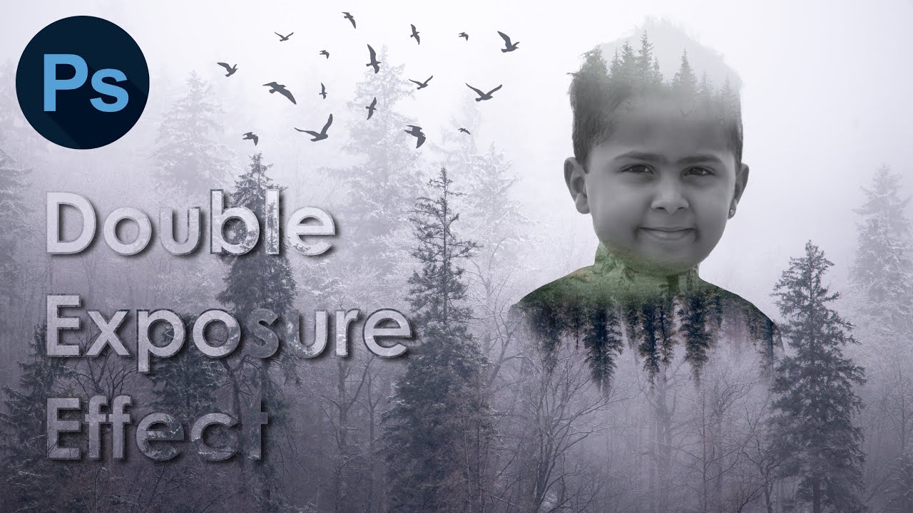 Double Exposure Effect Photoshop Tutorial - Om Patel - YouTube