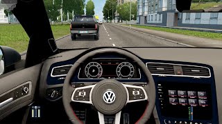 City Car Driving - Volkswagen Golf 7.5 GTI | Street Racing screenshot 2