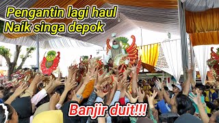 Pengantin baru lagi Haul naik Singa depok burok BINTANG PANORAMA