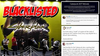 Cyberpunk 2077 is Blacklisted by Sony. This is Unprecedented.