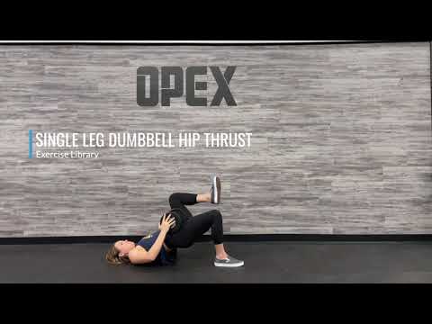 Single Leg Dumbbell Hip Thrust