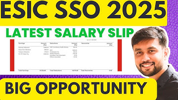 ESIC SSO 2025 Latest Revised Salary Slip : Detailed Breakdown of Salary Slip | Banker Couple