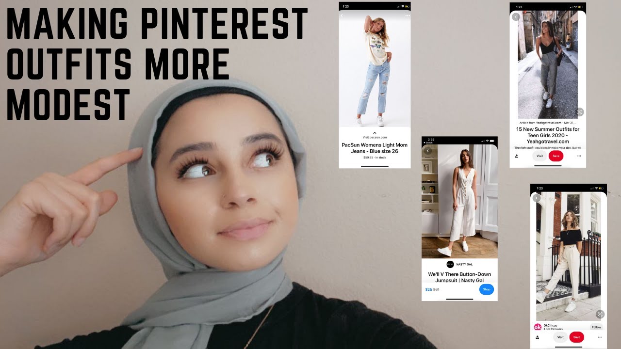 recreating pinterest outfits and making them more modest