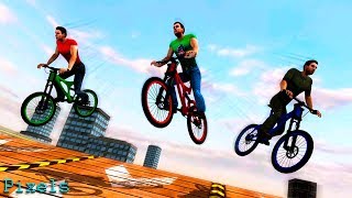 Rooftop Bicycle Stunt Rider 3D - All Bikes Unlocked screenshot 2