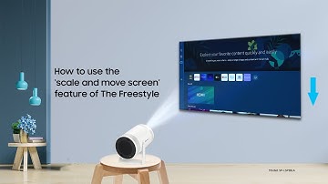 How to use the ‘scale and move screen’ feature of The Freestyle | Samsung