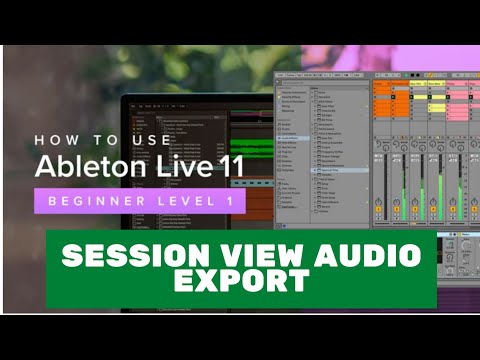 Ableton Live 11 Essential Training The Basics: Session View audio export