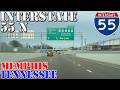 I-55 North - Memphis - Tennessee - 4K Highway Drive - 2026