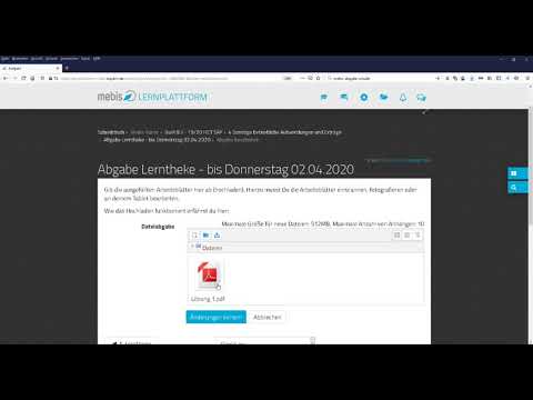 Dateiabgabe in mebis - Tutorial für Schüler