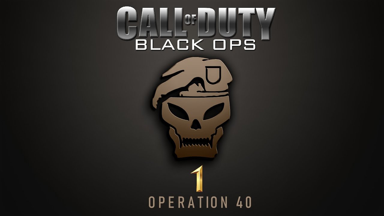 CALL OF DUTY BLACK OPS EPISODE 1 Operation 40 WALKTHROUGH GAMEPLAY 4K HD YouTube