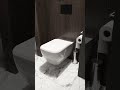Modern White Wall Hung Toilet | Quiet Powerful Flush & Luxury Space-Saving Bathroom Design