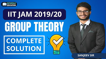 IIT JAM Maths 2019/20 Group Theory | Complete Solution #pyq
