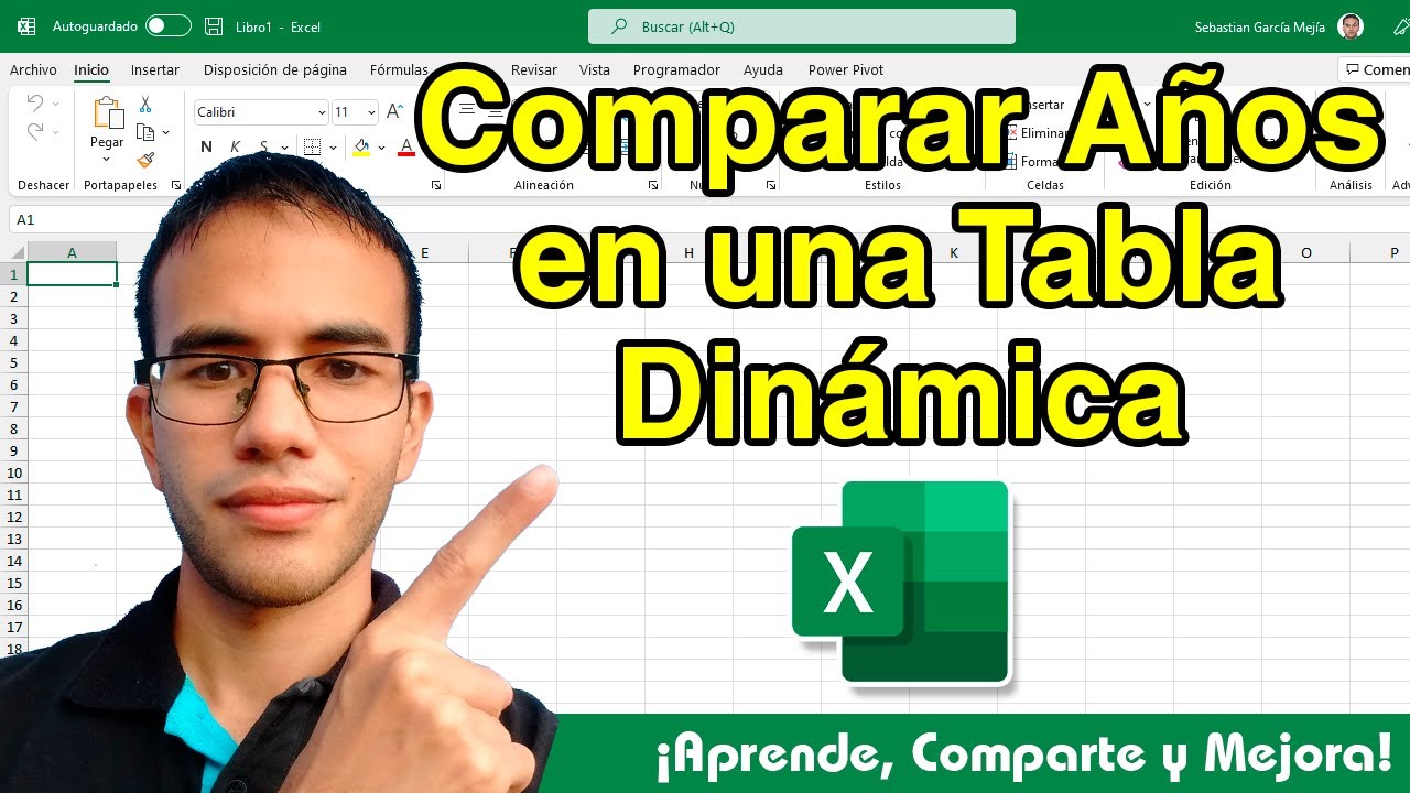 Comparativo Anual en Tablas Dinámicas