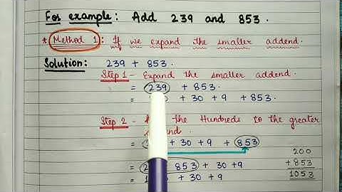 MATHS Class-3 Ch-2 ADDITION USING EXPANDED FORM Part-1