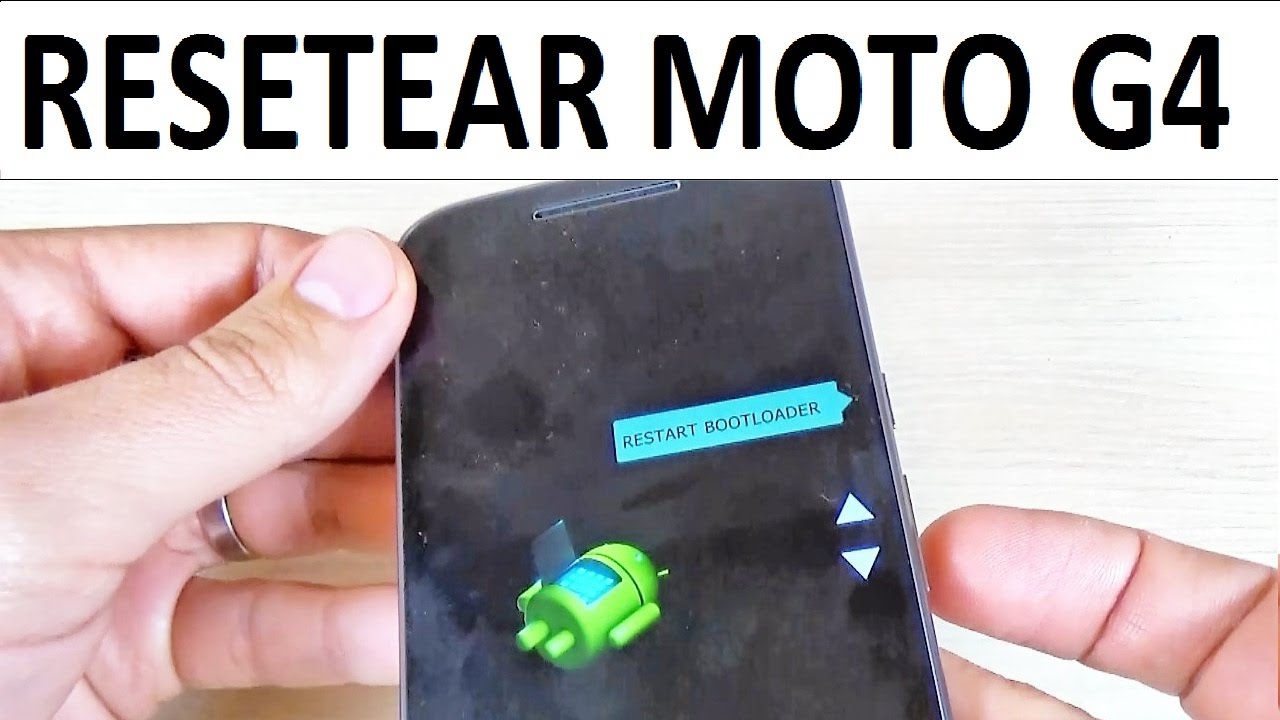 HARD RESET Motorola Moto G4, Plus, Play 