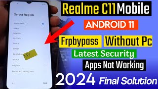 Realme C11 2021 Frp Bypass New Security Frp Bypass Without Pc Latest Method Working