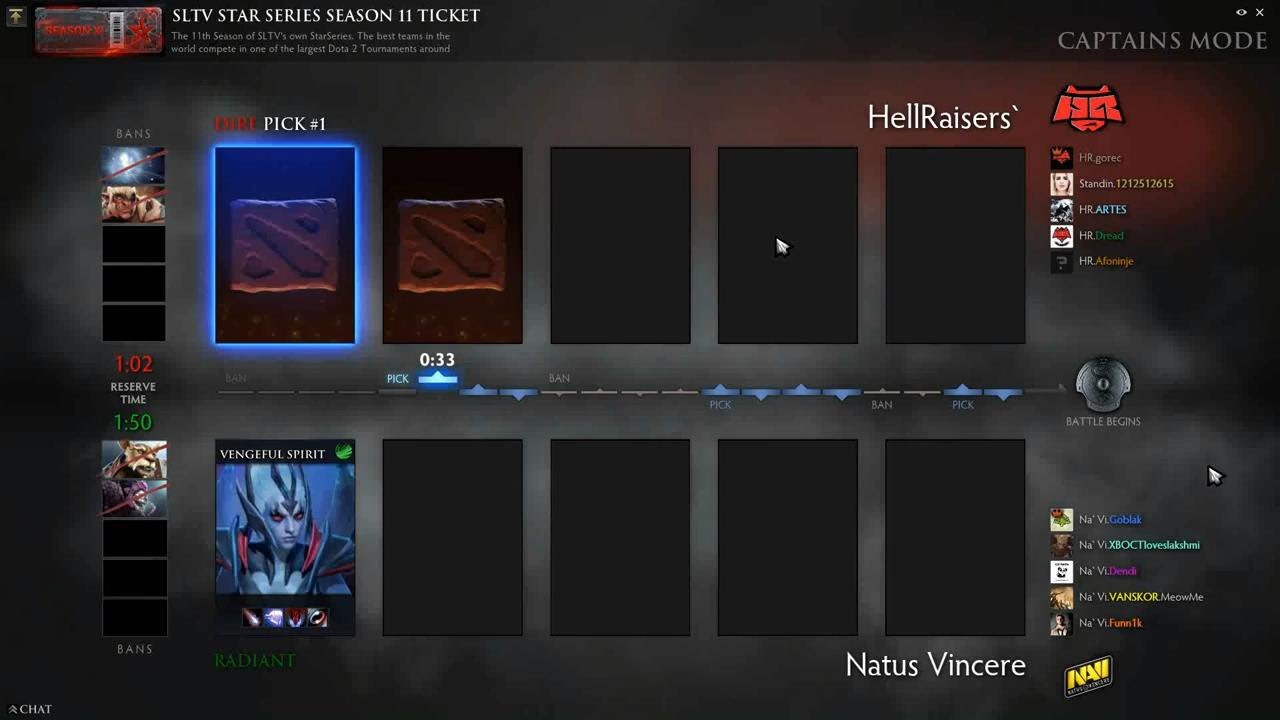 Starladder 11 Lan Finals. Na'Vi vs HellRaisers, bo3, game 2. 15.01.2015