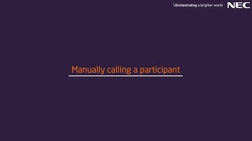 UNIVERGE 3C: Managing your participants in a collaboration meeting