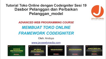 Tutorial Toko Online dengan Codeigniter Sesi 19 Dasbor Pelanggan dan Perbaikan Pelanggan model