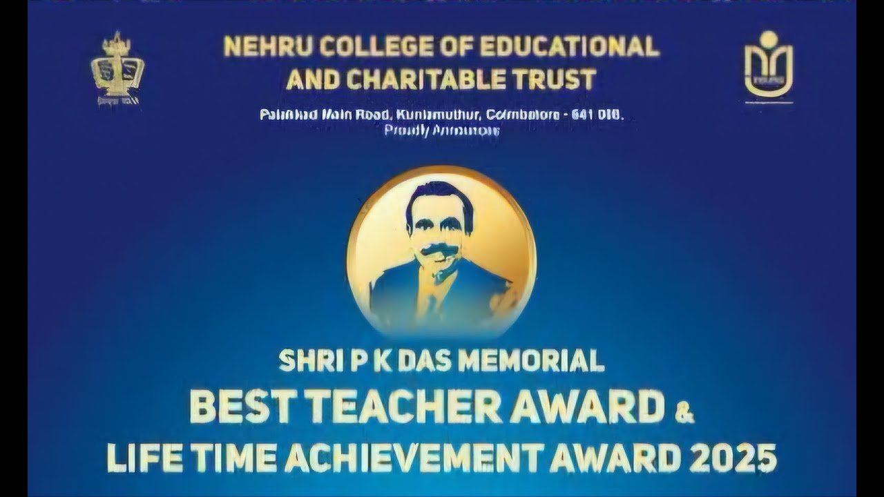 🔴LIVE | BEST TEACHER AWARD & LIFETIME ACHIEVEMENT AWARD 2025 | NEHRU ...